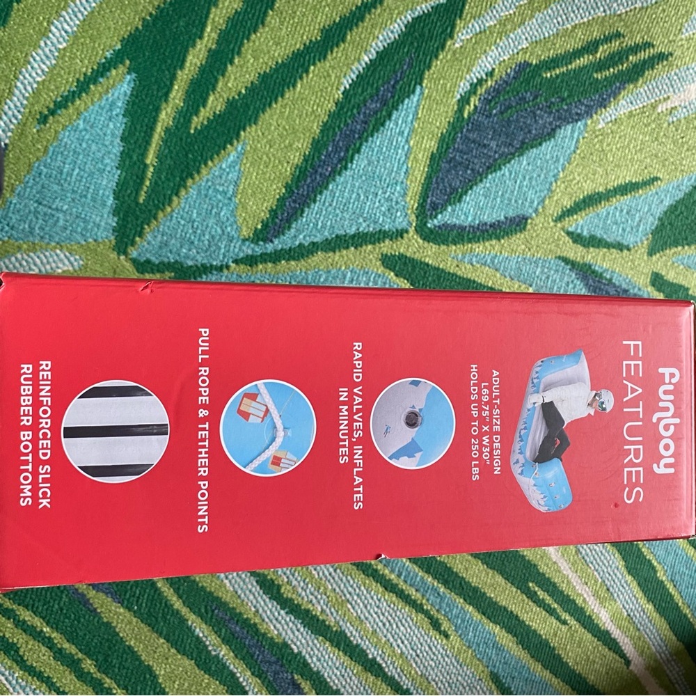 Funboy Blue Inflatable Snow Sled - Picture 5 of 8